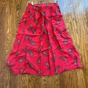 American Vintage Red Paisley Women's Skirt